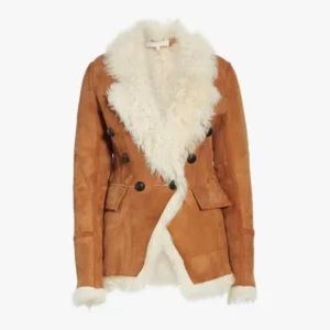 Veronica Beard Huntley Genuine Shearling Jacket